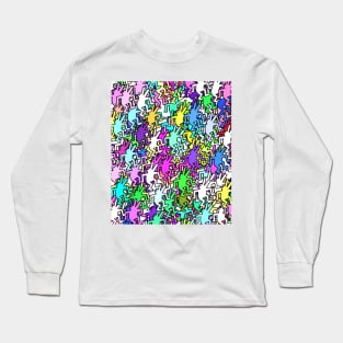 Colorful Dog lovers Long Sleeve T-Shirt